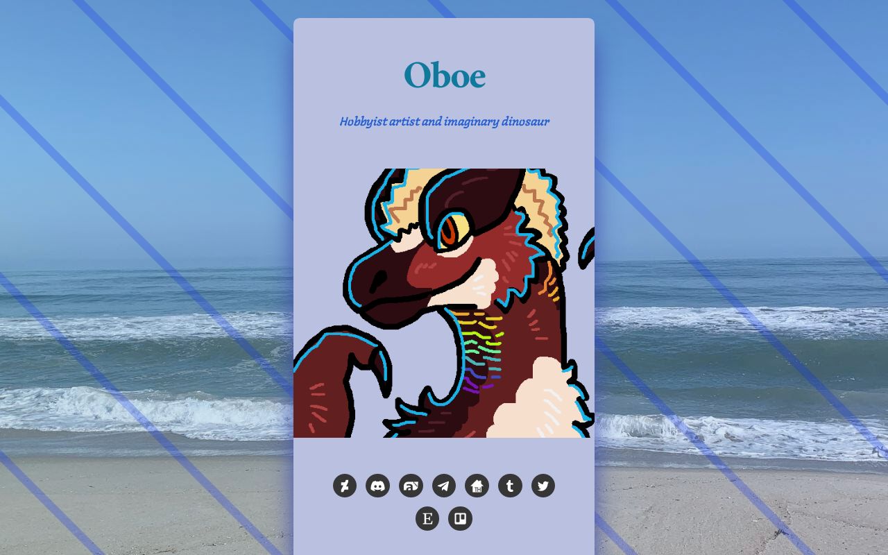 Carrd profile picture for @oboe